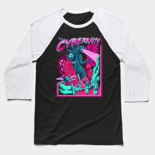 Cyber Kaiju - Godzilla Baseball T-Shirt